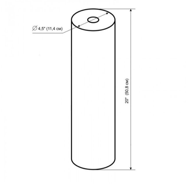 Картридж полипропиленовый USTM 20 мкм для колб BB 20" фильтр для воды