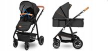 Lionelo Amber - Wózek Głęboko-Spacerowy | zestaw 2w1 | GREY GRAPHITE