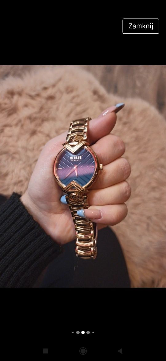 Versace Versus kwarcowy damski zegarek oryginał