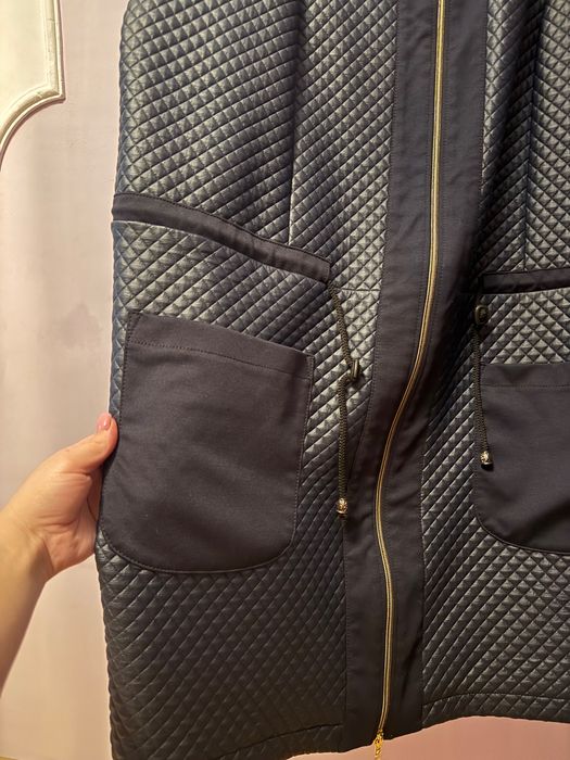 Куртка синя великого розміру