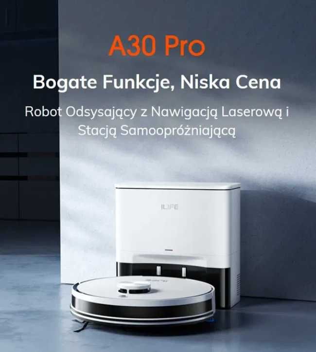 Robot automatyczny sprzątający ILIFE A30 PRO / Nowy