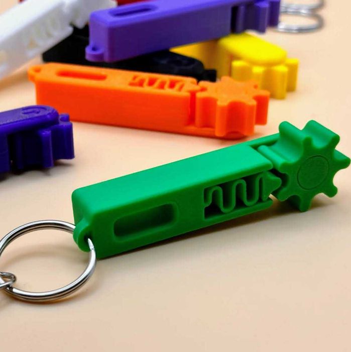 Porta Chaves anti stress Chaveiro Fidget Gear Click