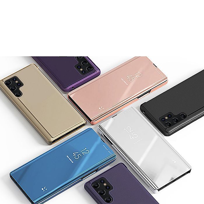 Etui Clear View Case Samsung Galaxy S23 Ultra Różowe