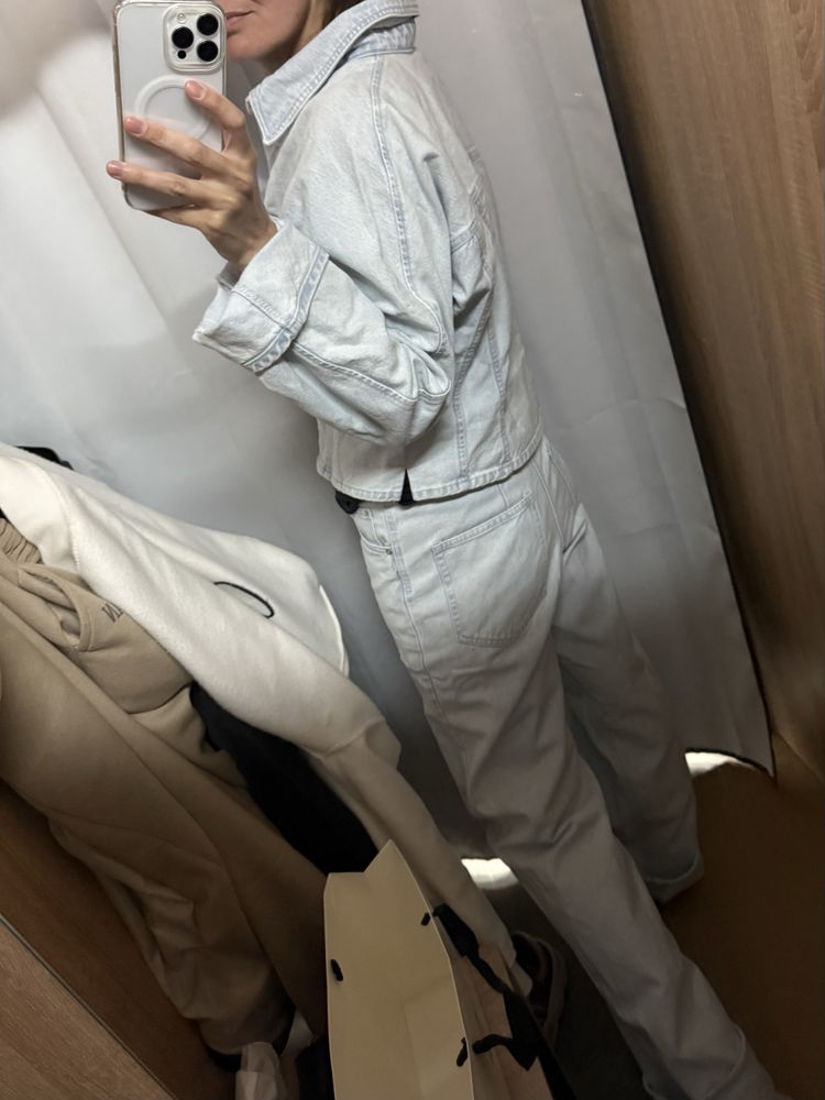 Джинсовий костюм h&m hm блакитний