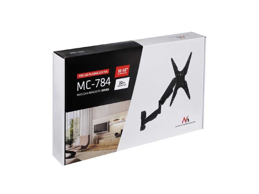 Obrotowy uchwyt telewizora TV wieszak do LED 32-55 Maclean MC-784