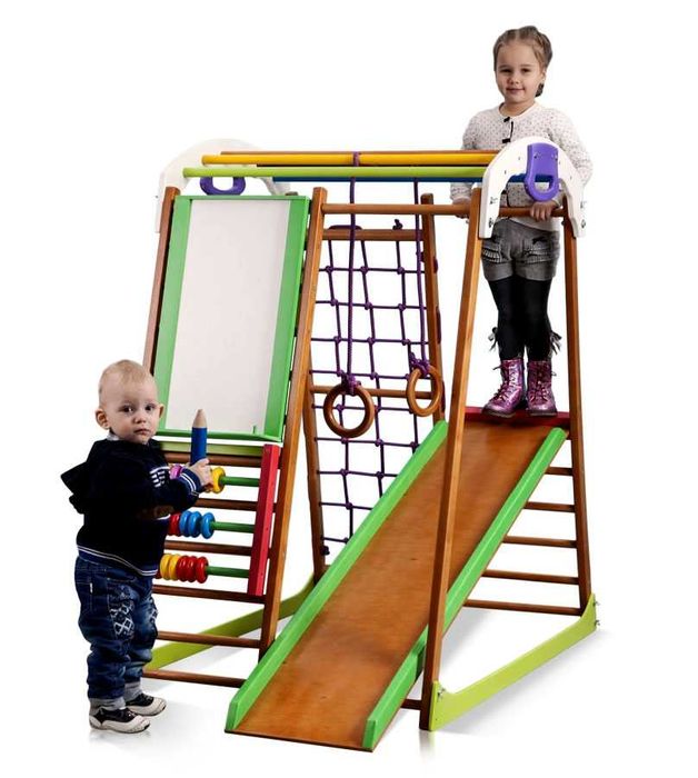 Дитячий спортивний комплекс, гірка, шведська стінка, дитячий куточок.