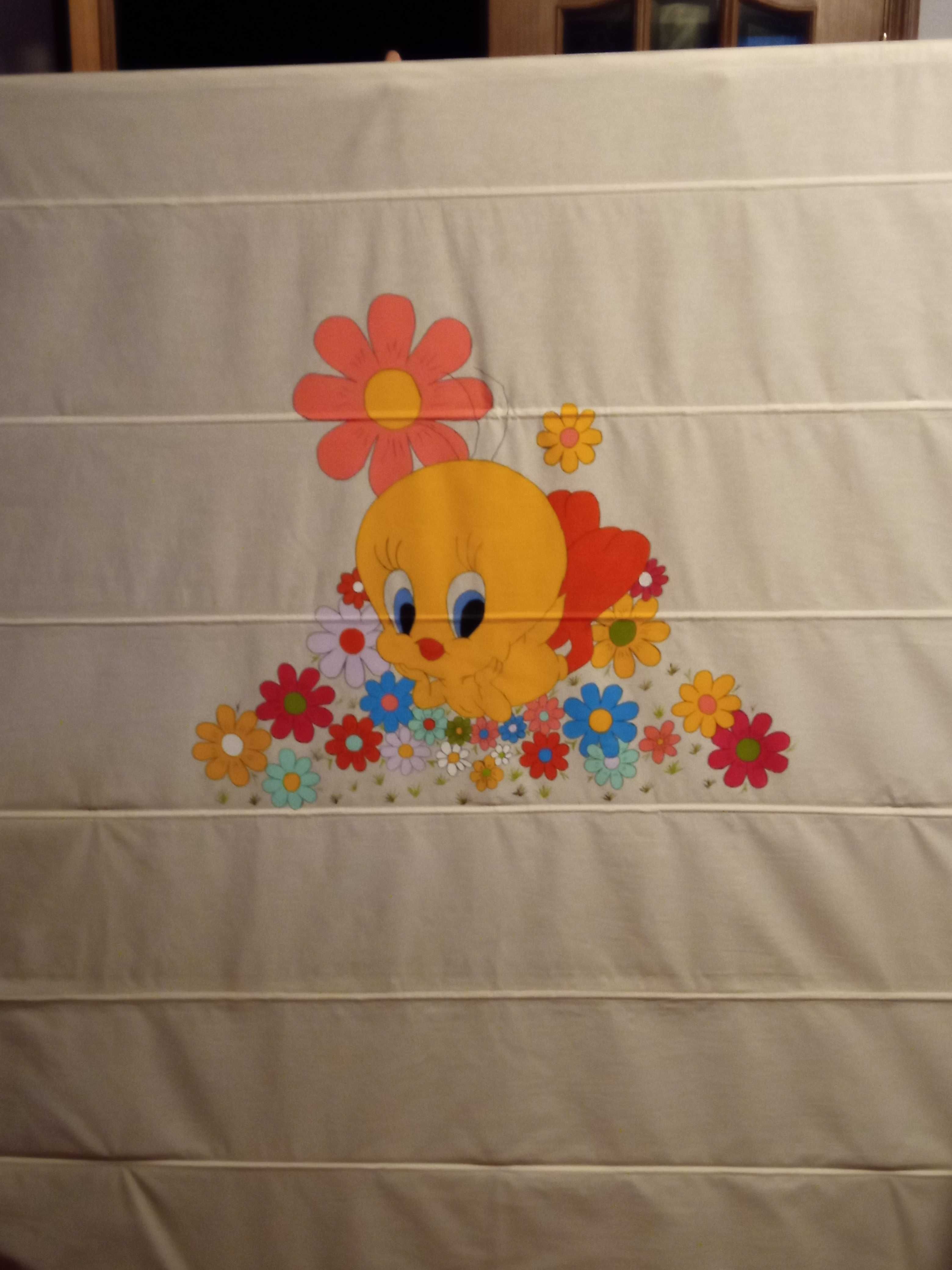 Cortinado TWEETY pintado à mão