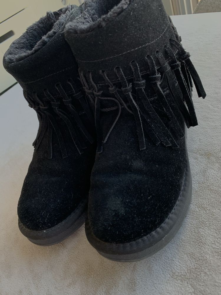 Czarne buty zamszowe Si rozkiar 36