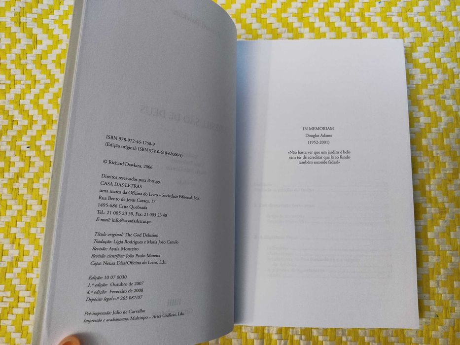 A DESILUSÃO DE DEUS
de Richard Dawkins