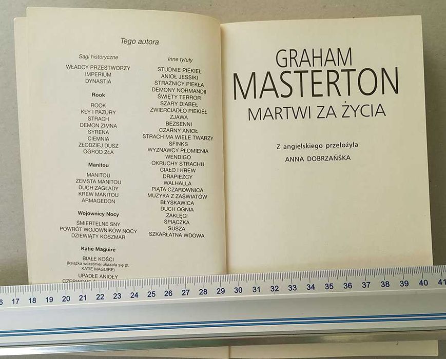 Martwi za życia Graham Masterton Seria z detektyw Katie Maguire tom 7