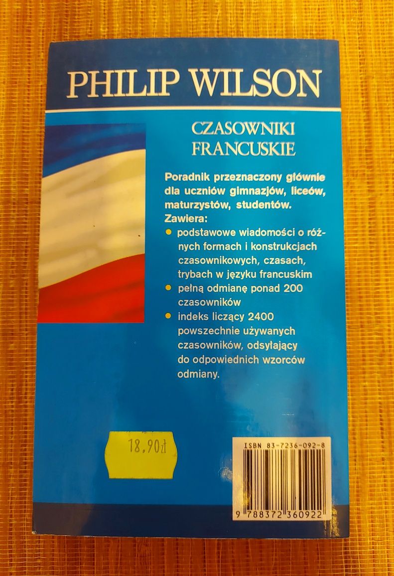 Książka "Czasowniki francuskie" Philip Wilson super stan okazja