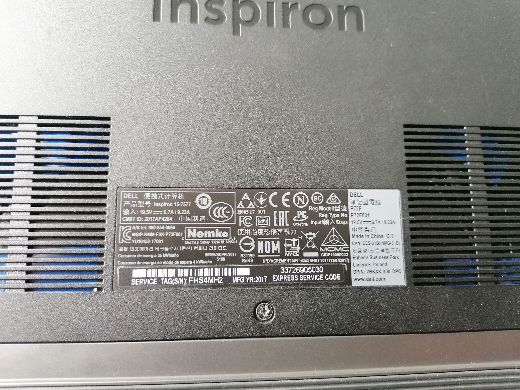 Dell inspiron 15 7000 gaming