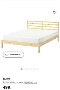 Rama łóżka Ikea Tarva sosna 160x200 + dno łóżka