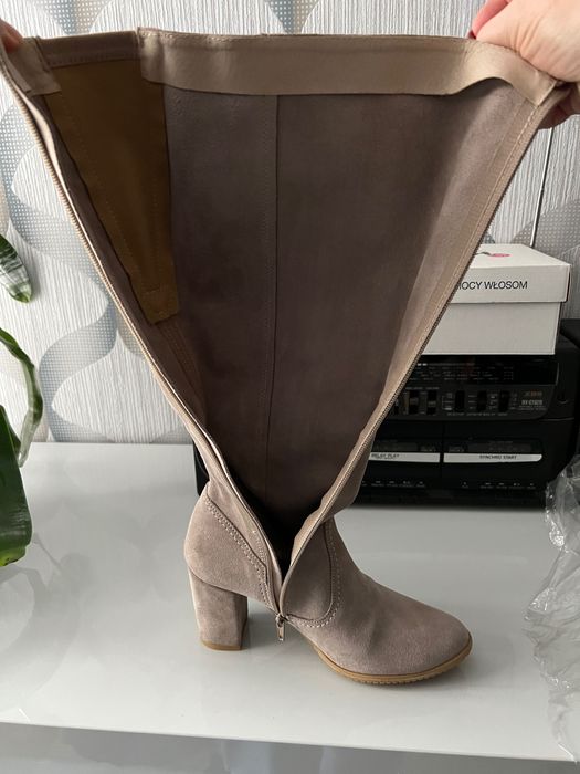 Kozaki damskie skórzane r. 38