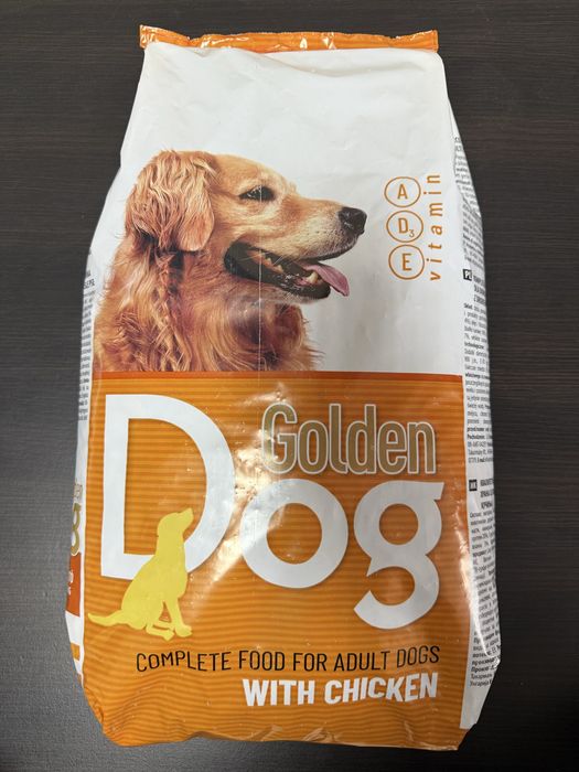 Корм для собак 20 кг GOLDEN DOG мікс курки з яловичиною