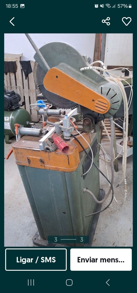 Máquina corte disco