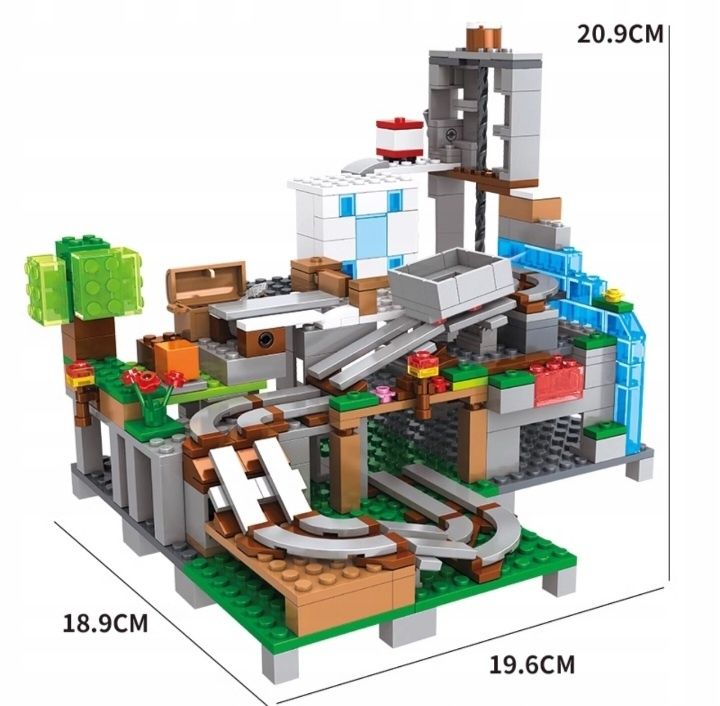 Klocki Mineworld - Górska Jaskina, Kopalnia - 587 Sztuk,  NOWE