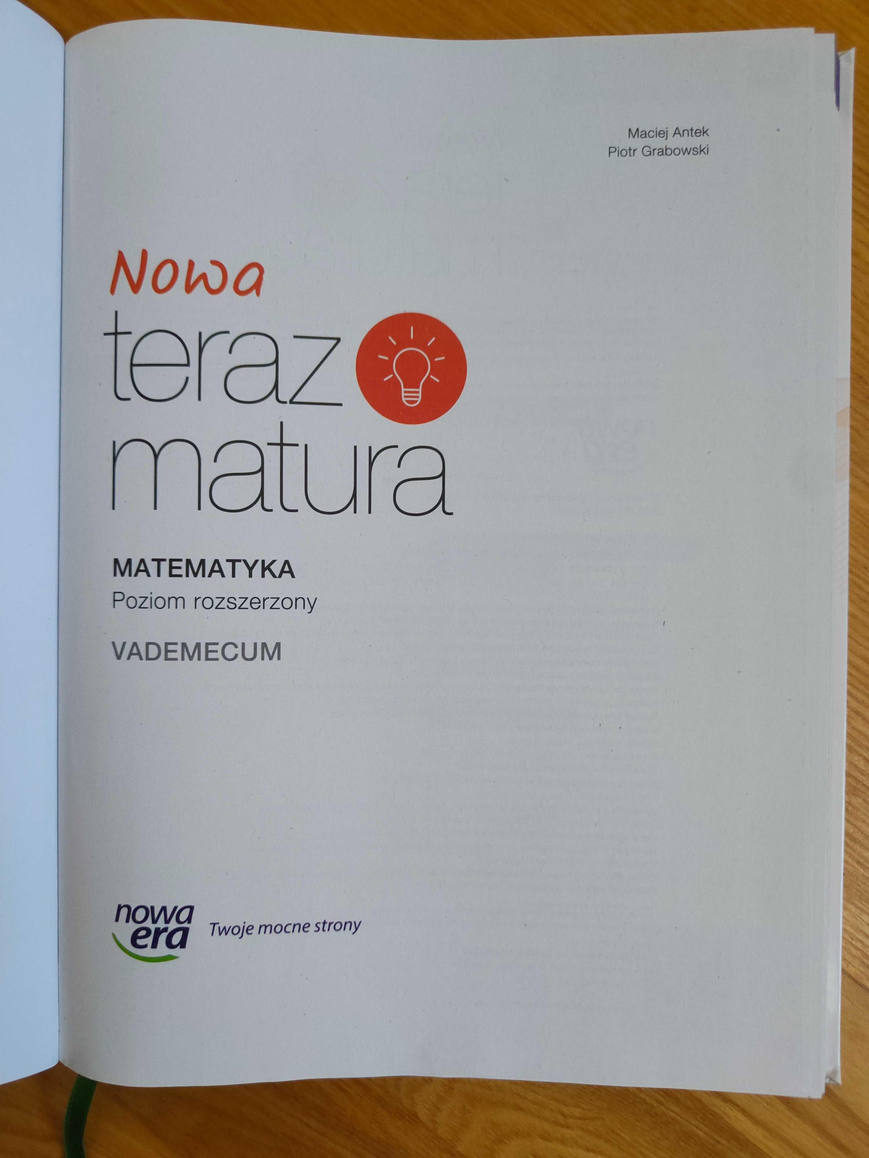 NOWA teraz matura Vademecum matematyka Poziom rozszerzony