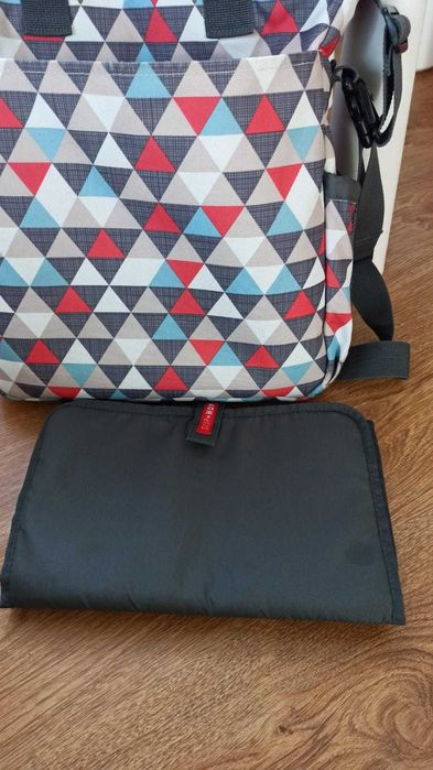 Torba do wózka M-ki "Skip Hop Duo" Signature Triangles zestaw z matą