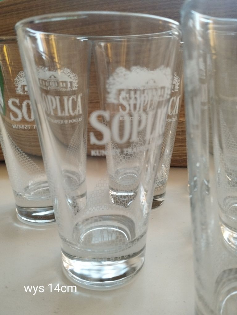 Komplet 9 szklanek "SOPLICA"  i kieliszków "Żołądkowa" (9szt)
