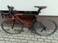 Rower szosowy + strój, kask, buty