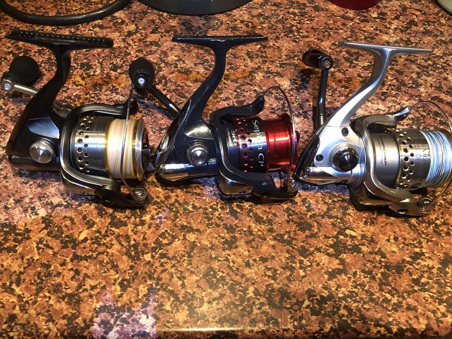 Shimano Sephia CI4, Biomaster Mg, Rarenium CI4.