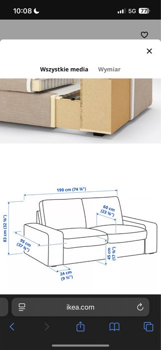 kanapa ikea KIVIK