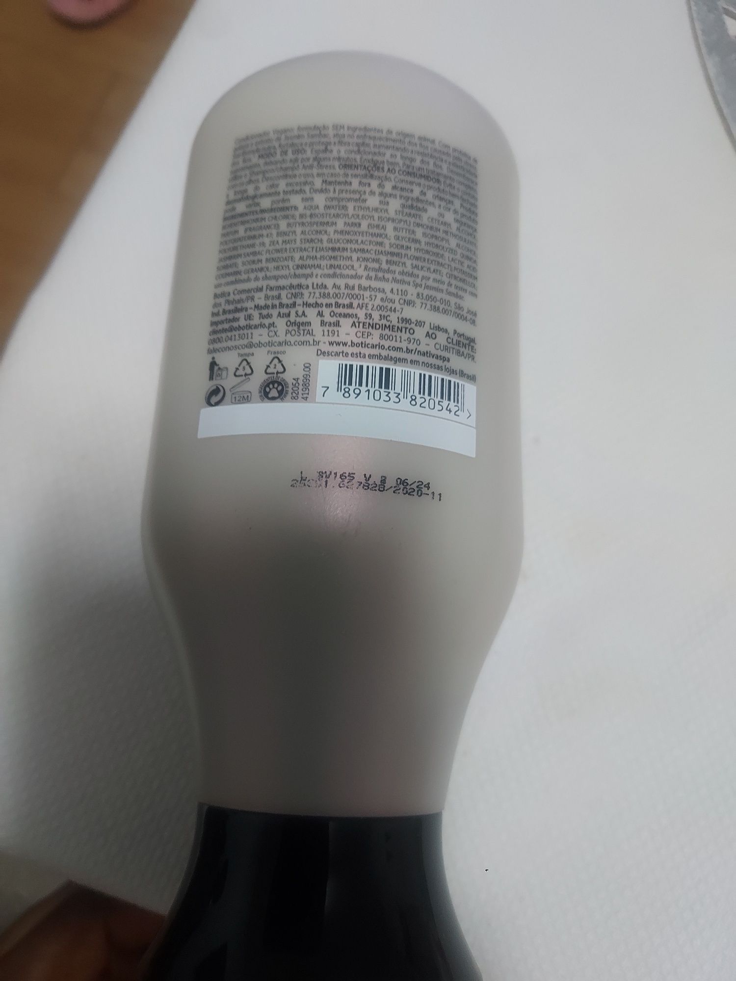 Condicionador vegano Boticário