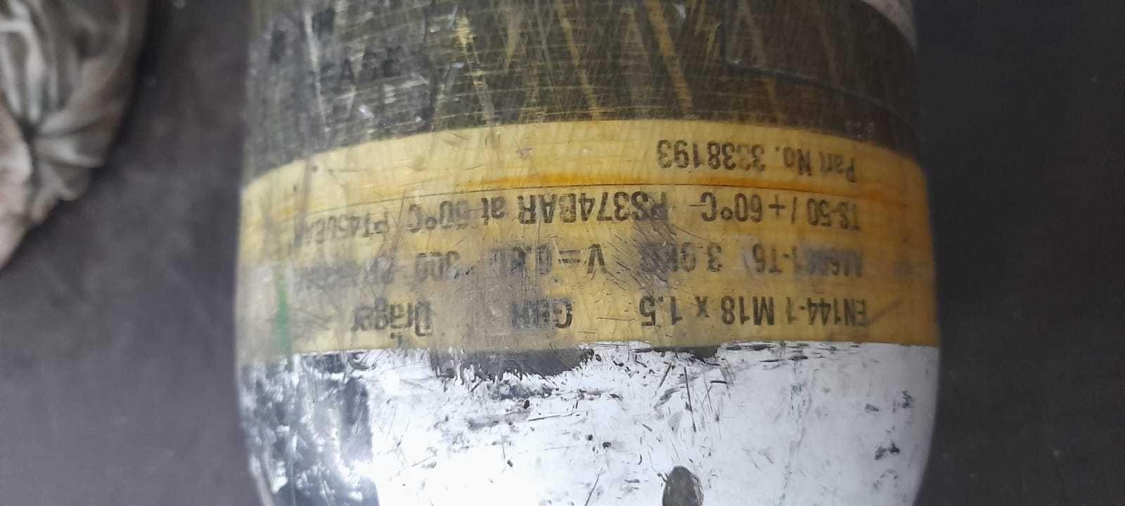 Garrafa ar respirável 300 bar Carbono