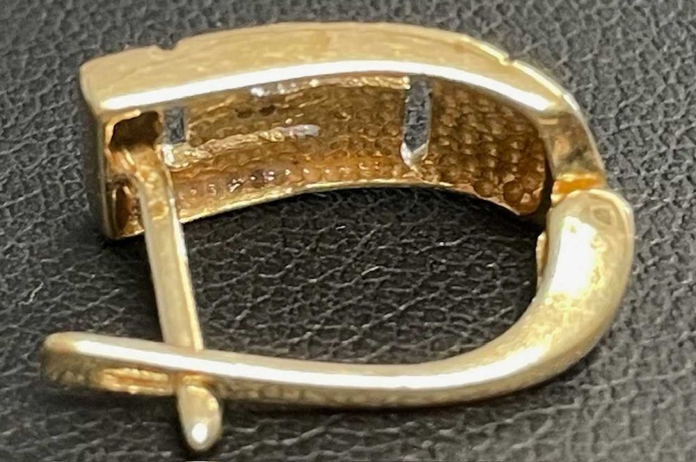 Złote kolczyki 14kt (585) 4,08 gram wzór droga grecka