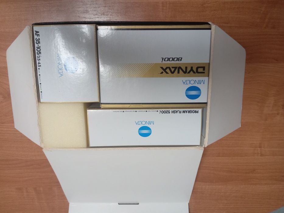 Minolta Dynax 8000i Prestige Limited Edition – komplet kolekcjonerski