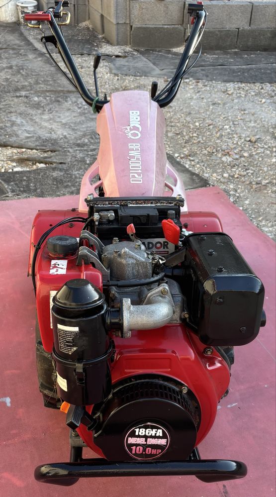 Motocultivador diesel com frese e arranque, otimo estado
