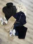 Пуховик Emporio Armani піджак Boggi MilanoКросівки Adidas Штани Boggi