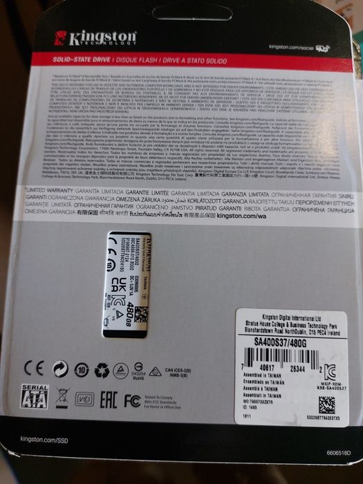 SSD диск накопичувач KINGSTON A400 480GB