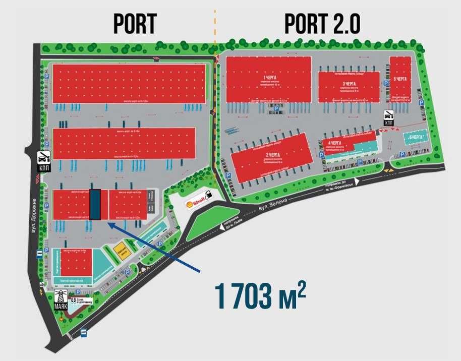 Продам склад 1 703 м² у ПОРТ Львів