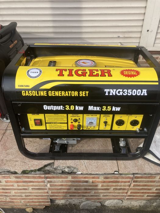 Генератор 3квт газ/бензин Tiger TNG3500a Медная обмотка РАСПРОДАЖА