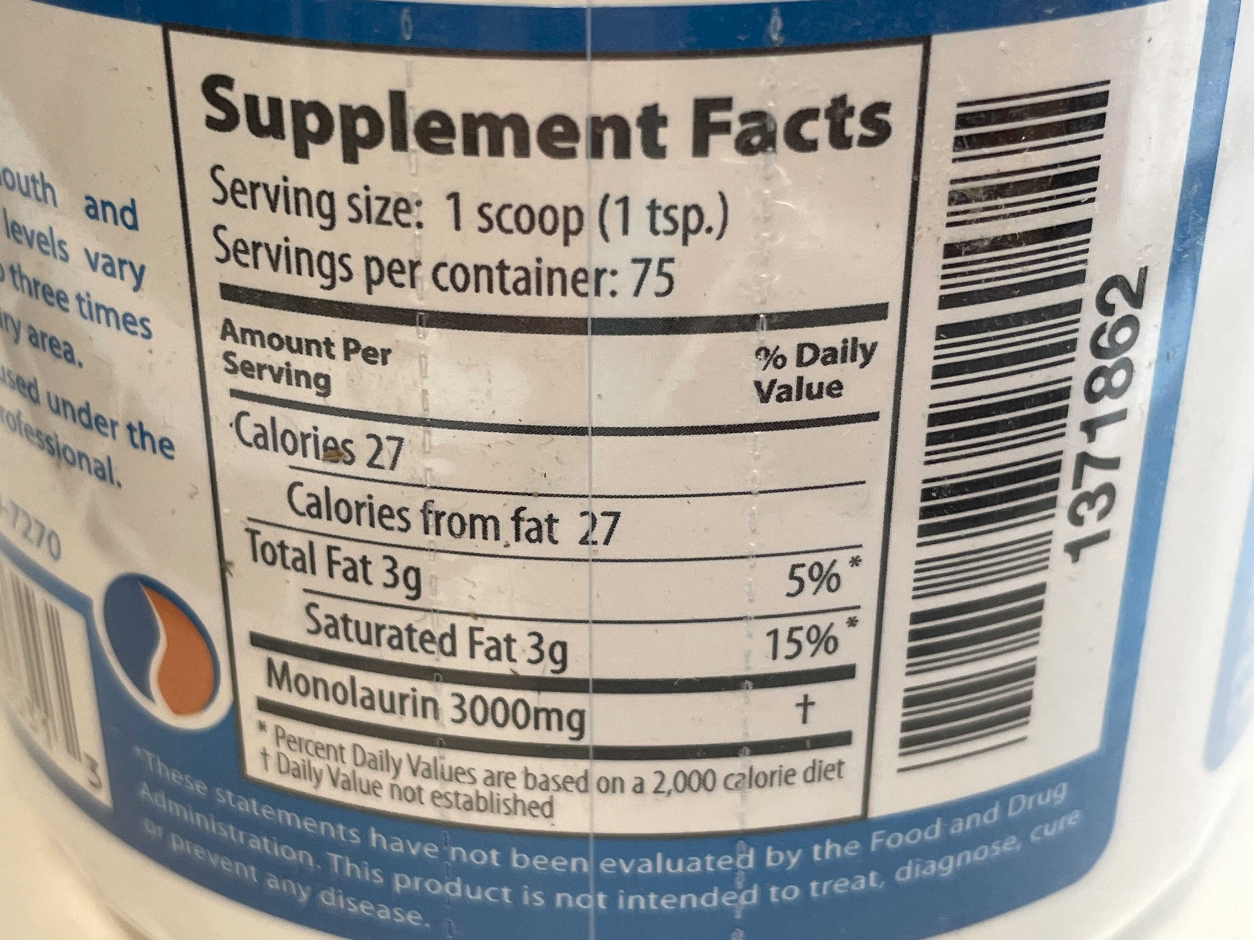 Oryginalny USA LAURICIDIN monolauryna monolaurin antybakter antywirus