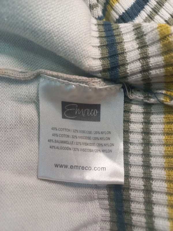 Sweterek z golfem oryginalne wzory r. L-XL