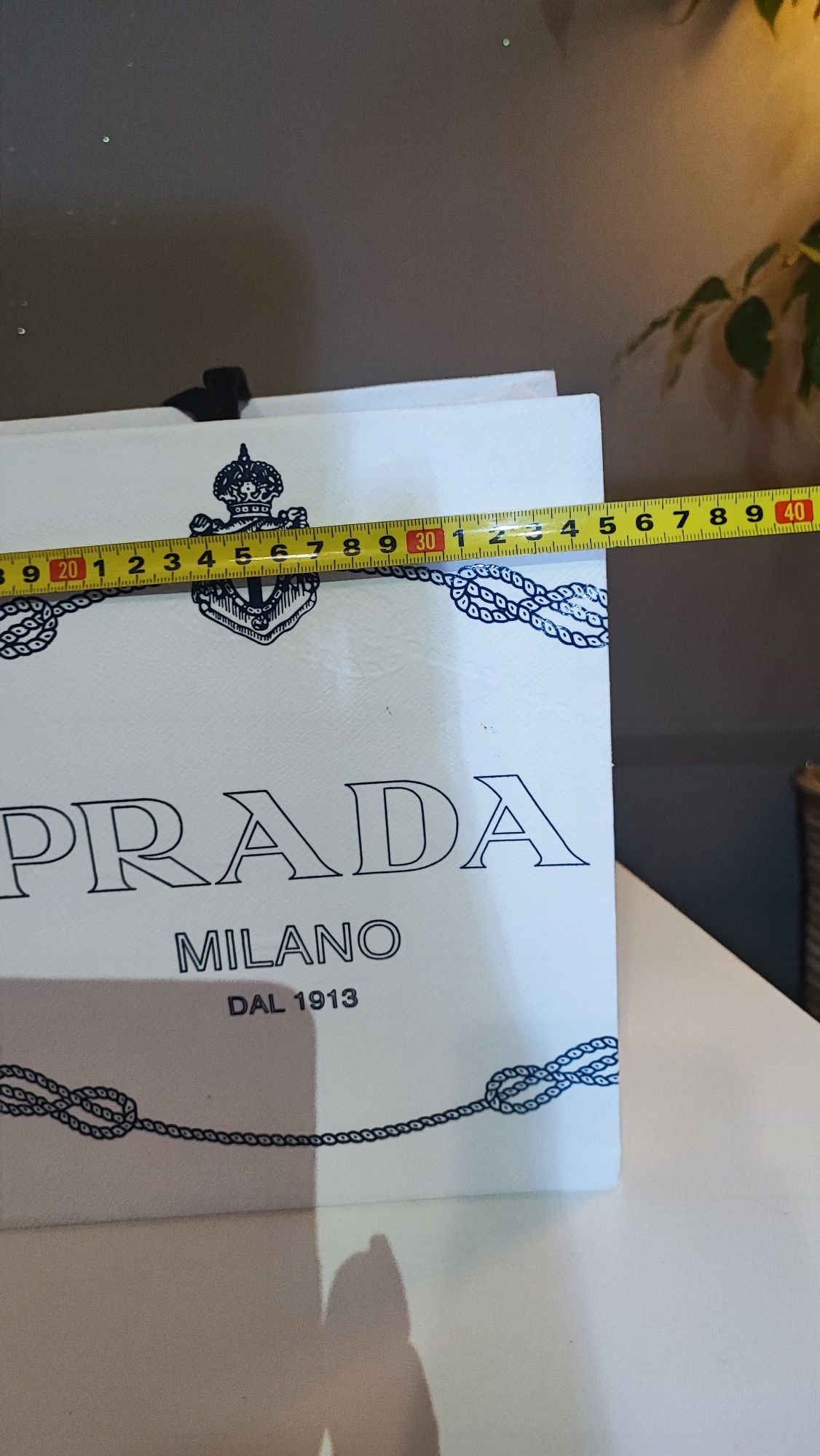 Torba papierowa Prada że wstążką torebka prezent