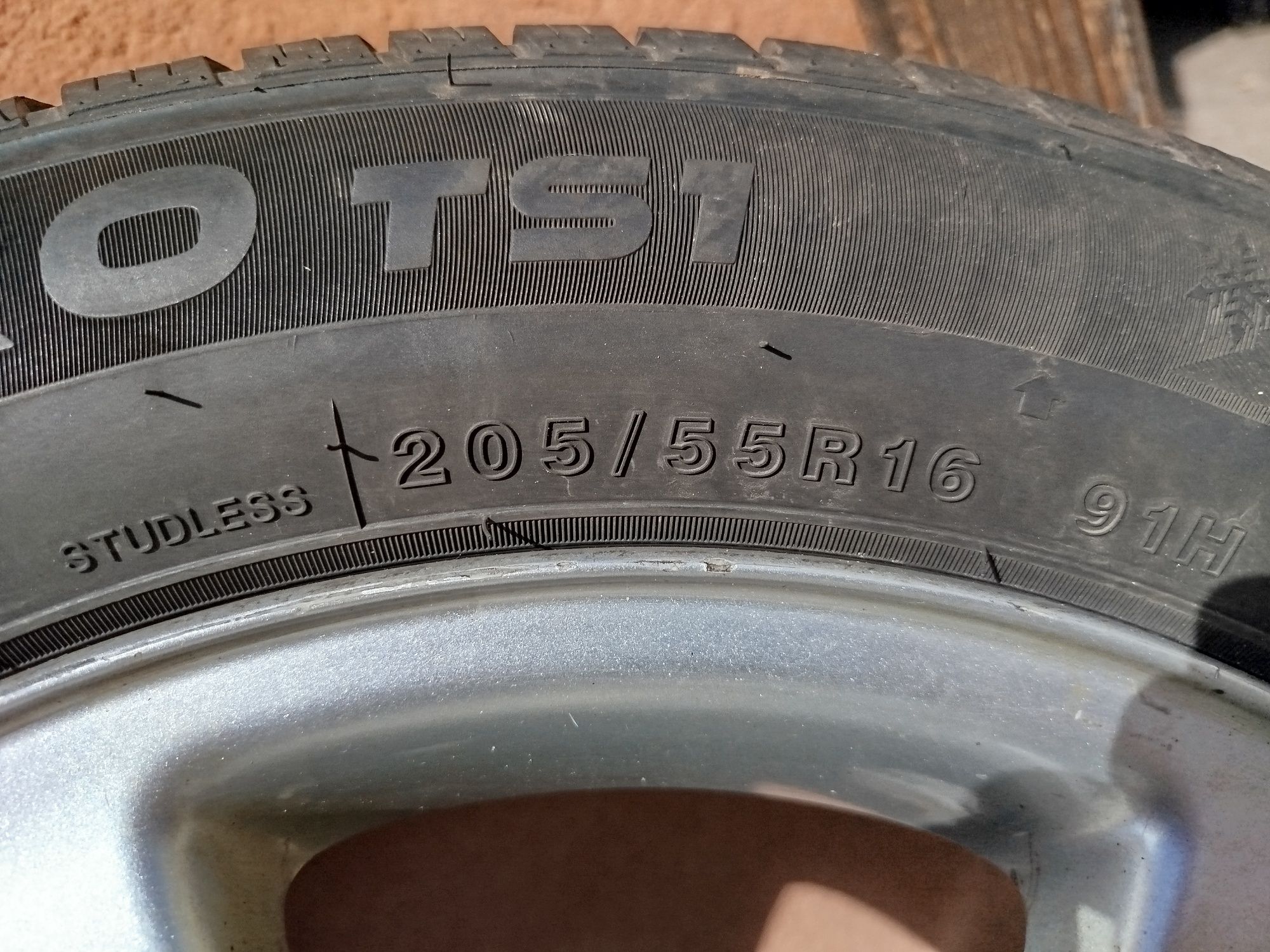 Alufelgi 5x100 z oponami zimowymi 205/55 r16 6mm bieznika+opony letnie