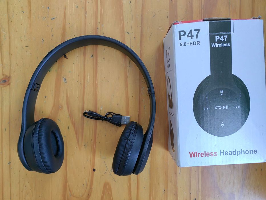 Bezprzewodowe słuchawki Bluetooth P47 Stereo 5.0 – składane, nauszne