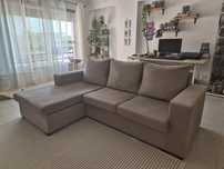 Sofa Taupe com chaise longue
