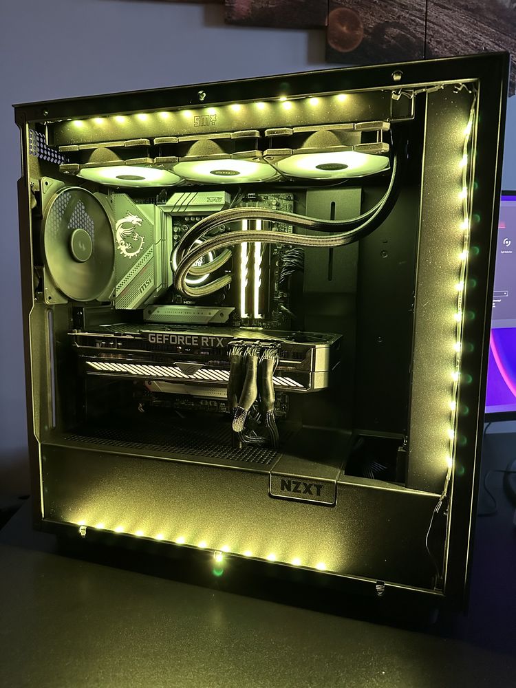 Komputer gamingowy RTX 3070TI RYZEN 5 9600x MSI MAG B650 RAM 32GB DDR5