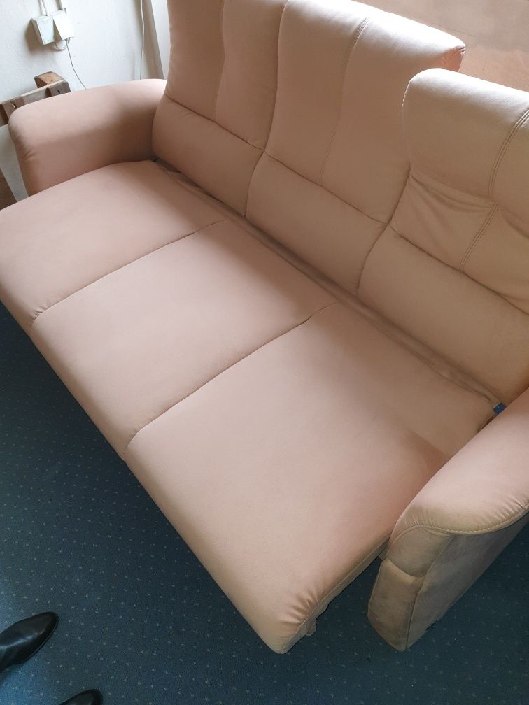 Himolla sofa 3os + 2 x fotel + 1x podnozek, prawie nowe