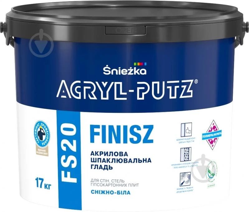 шпаклівка у відрах фішіш, semin sem joint, acryl-putz fs20