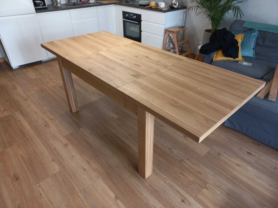 Stół dębowy rozkładany 240x90 cm