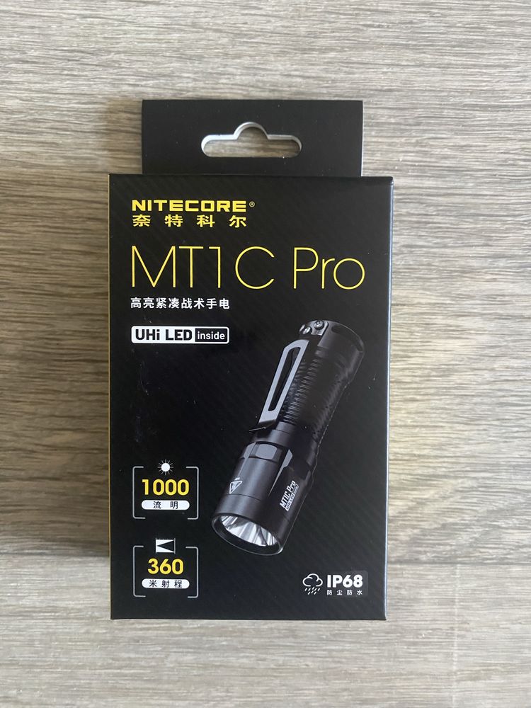 Кишеньковий ліхтар EDC Nitecore MT1C Pro з акумулятором