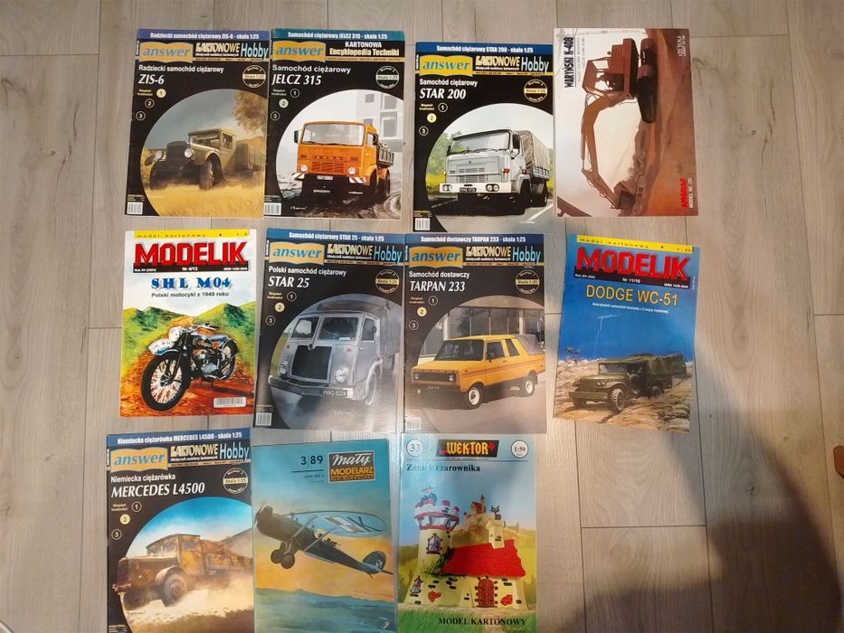 Sprzedam modele kartonowe