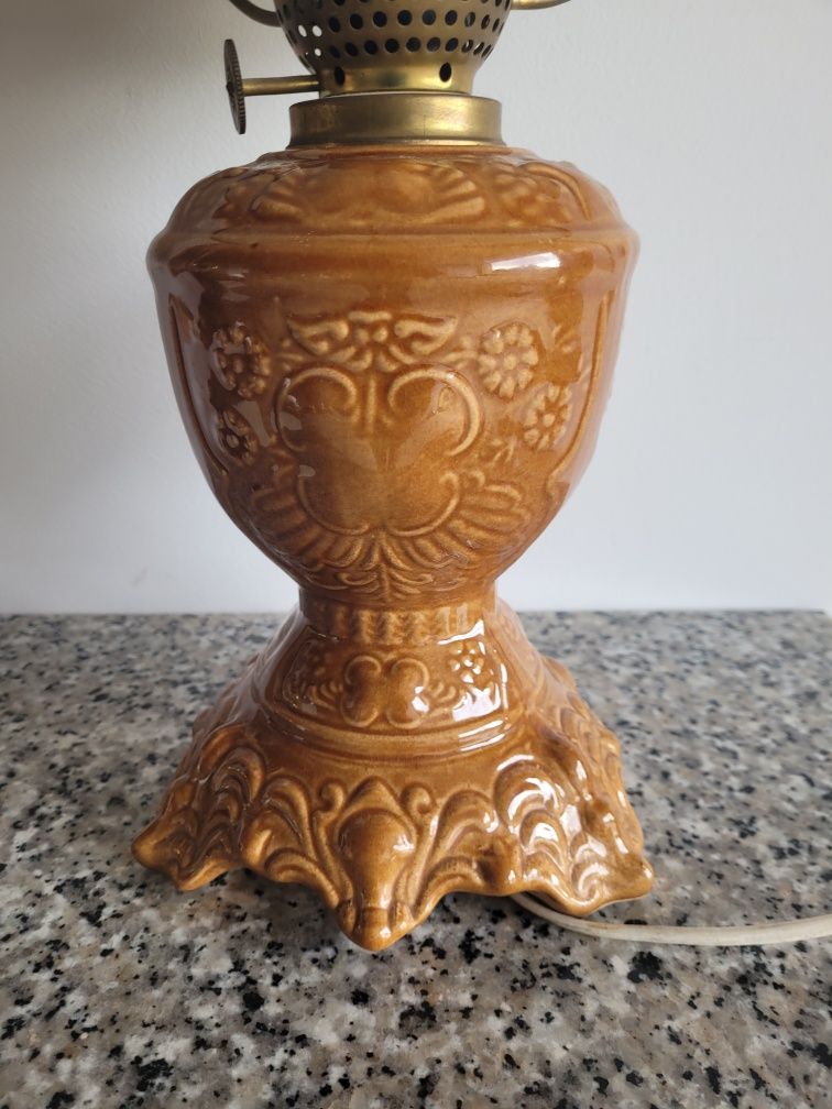 Stara lampka ceramiczna retro