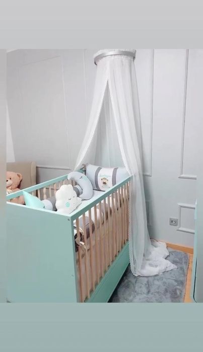 Berço com gaveta e trocador- IKEA MYLLRA